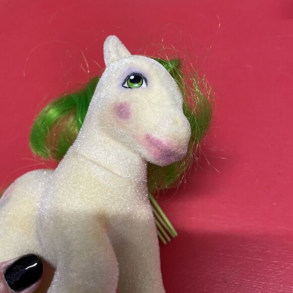 Vintage My Little Pony MLP G1 So Soft Pony Scrumptious  With Comb Flocked - Picture 2 of 9